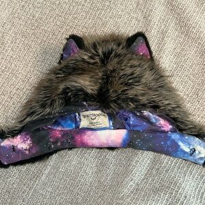 Spirithood grey wolf galaxy half hood